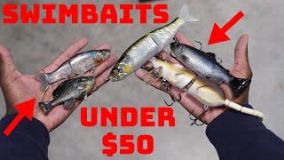 Top 15 Big Swimbaits For Beginners That Are Under $50! Beginner Swimbait Fishing!