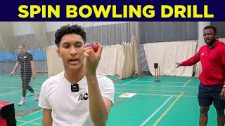 FINGER SPIN BOWLING DRILLS: How To Bowl Finger Spin / Left-Arm Spin As A Young Player Or Beginner