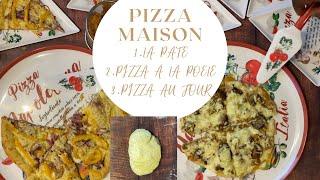 Pizza Maison: la pâte, une pizza à la poêle et une au four !