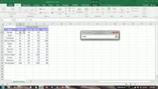 Sparklines in MS Excel 2016