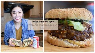 How to Make a Juicy Lucy Brie and Fig Marmalade Burger