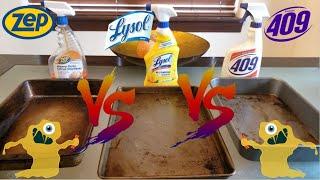 Which Cleaning Solution Is The Most Effective In Removing Grease? | Zep VS Lysol VS 409