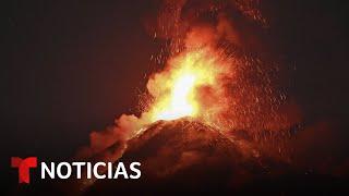 La nueva erupción del volcán de Fuego revive temores de la tragedia de 2018 | Noticias Telemundo