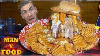 THE $5000 BURGER CHALLENGE From Man vs Food With Adam Richmond | Adam Emmenecker Challenge