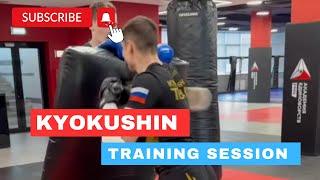 kyokushin karate training session #karate #kyokushin