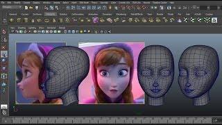 Speed Modeling Anna (Frozen) - In Maya