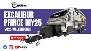 2025 Crusader Excalibur Prince | Flagship Caravan Walkthrough | Rear Club Lounge | Fibreglass Build