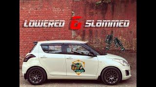 Lowering springs on Suzuki Swift ft. CarbonWolf| REV SINGH | RAVTUNING| MTS Technik