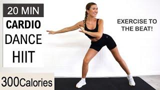 20 Min Intense CARDIO DANCE HIIT Workout | Super Fun & Sweaty | Calorie Killer | Warm Up + Cool Down