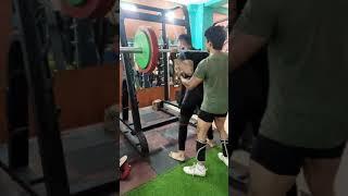 140kg Squat @Bodyweight 71kg (sub Junior) #shorts #squat