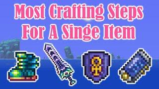 Finding Out What Item Takes The Most Steps To Craft In Terraria 1.4