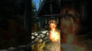 BREAKING into the wrong house in Skyrim! #shorts #funny #gaming