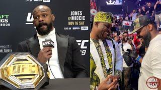 Jon Jones SHUTS DOWN Francis Ngannou Question after UFC 309