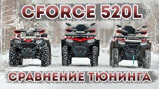 CFORCE 520L Сравнение тюнинга / Драг рейсинг против AODES 1000 MUD PRO