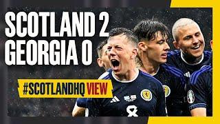 Winning in the Rain | Scotland 2-0 Georgia | #ScotlandHQ View Highlights