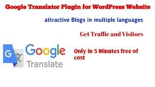 Translate WordPress Website in Multilanguage. Google Translator Plugin Live in Hindi 2020.