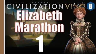 CIVILIZATION 6 - England (Deity) - ELIZABETH MARATHON - Part 1 - LEADER PASS