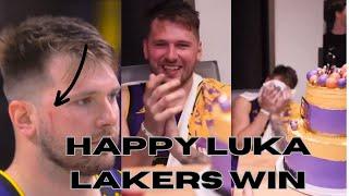 BEST REACTION on Luka Doncic 31 Pts Performance vs LA Clippers! Birthday cake, press funny moments