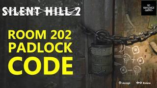 Silent Hill 2 Moth Puzzle - Blue Creek Room 202 Combination Lock - M Door Room Code