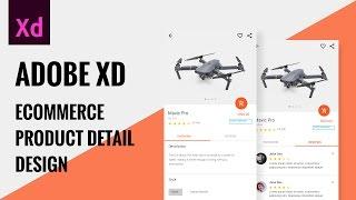 Adobe XD Tutorial | Ecommerce Product Detail Design +  Prototype