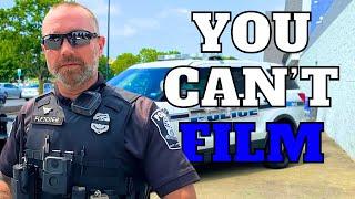 Clueless Cops Try To Stop Man Filming In Public Parking Lot Then Get Dismissed...