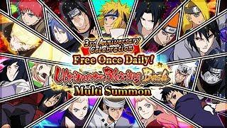 *FREE* ONCE DAILY BLAZING BASH MULTI SUMMONS ARE INSANE!! | Naruto Ultimate Ninja Blazing