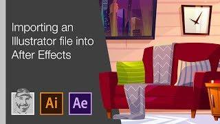 Importing an Illustrator file into After Effects