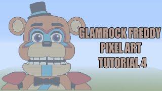 Minecraft Glamrock Freddy Pixel Art Tutorial 4 (FNAF: Security Breach)