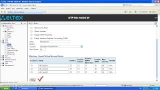 Настройка wi fi  Eltex NTP-RG 1402GW