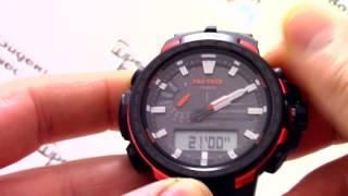 Часы Casio Pro Trek PRW-6100Y-1E - Инструкция, как настроить от PresidentWatches.Ru