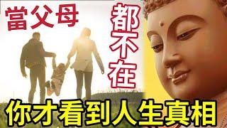 #佛禪 當父母都不在！你才看到「人生真相」原來父母才是「我們人生最大的寶物」