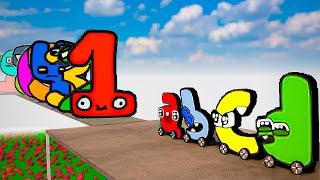 NUMBER LORE WALLS 1-30 VS ALPHABET LORE CARS a-z VS BABY ALPHABET LORE CARS a-z | TEARDOWN