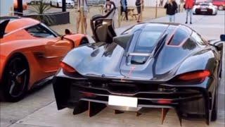 Koenigsegg Jesko Track Vs Absolute Exhaust Sound|Loud Revs|1600 Hp Twin Turbo V8