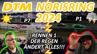 Der Regen ändert alles in Rennen 1! ️ Pure Emotionen im Motorsport!  - @DTM 2024 | Norisring