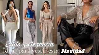 IDEAS DE OUTFITS PARA NAVIDAD MUJER 2024!! COLOR EN Tendencias