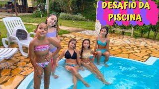 DESAFIO DA PISCINA BRINCADEIRA MUITO DIVERTIDA ENTRE AS MENINAS