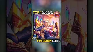  TOP 1 GLOBAL FREDRINN BUILD AND EMBLEM | FREDRINN BEST BUILD 2025 #mobilelegends #mlbb #gaming