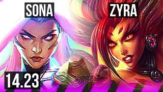 SONA & Jhin vs ZYRA & Ezreal (SUP) | BR Grandmaster | 14.23