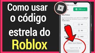 Como Usar Star Code no Roblox | Usando Roblox Star Code | Roblox Star Code