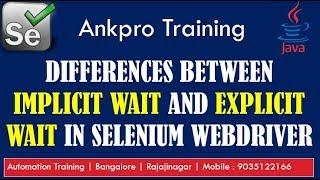 Selenium with Java 37 - Differences between implicit and explicit wait