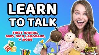 Learn to Talk - Baby Learning 2 | First Words for Babies & Toddlers | Sign Language for Babies
