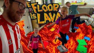 Surviving FLOOR IS LAVA in a caravan!