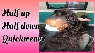 Half up and Half Down Quickweave