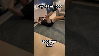 Day 149 of 1000 200 Reps abs #fitness #viral #abs