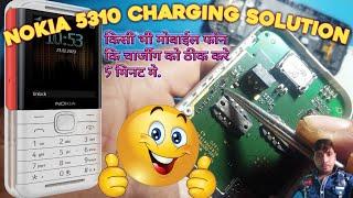 nokia 5310 charging solution!!Nokia express music  charging solution!!#abssameer