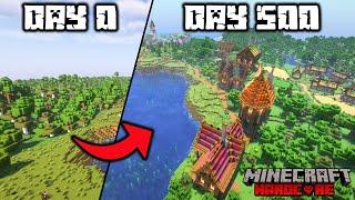 I Survived 500 Days in Hardcore Minecraft! [Full Movie]