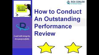 How to Conduct an Outstanding Performance Review-Leadership Training