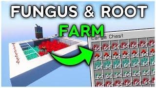 The EASIEST Fungus & Roots Farm in Minecraft 1.21 (Tutorial)