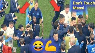 Again , De Paul Protecting Messi From Van Gaal after Argentina vs Netherlands in World Cup