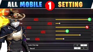 All mobile Headshot sensitivity  || Free fire headshot setting in tamil || Ob47 One tap setting 